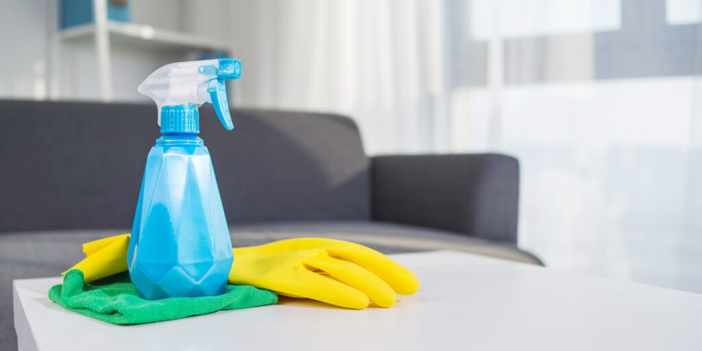 Household cleaners can be harmful for dogs.